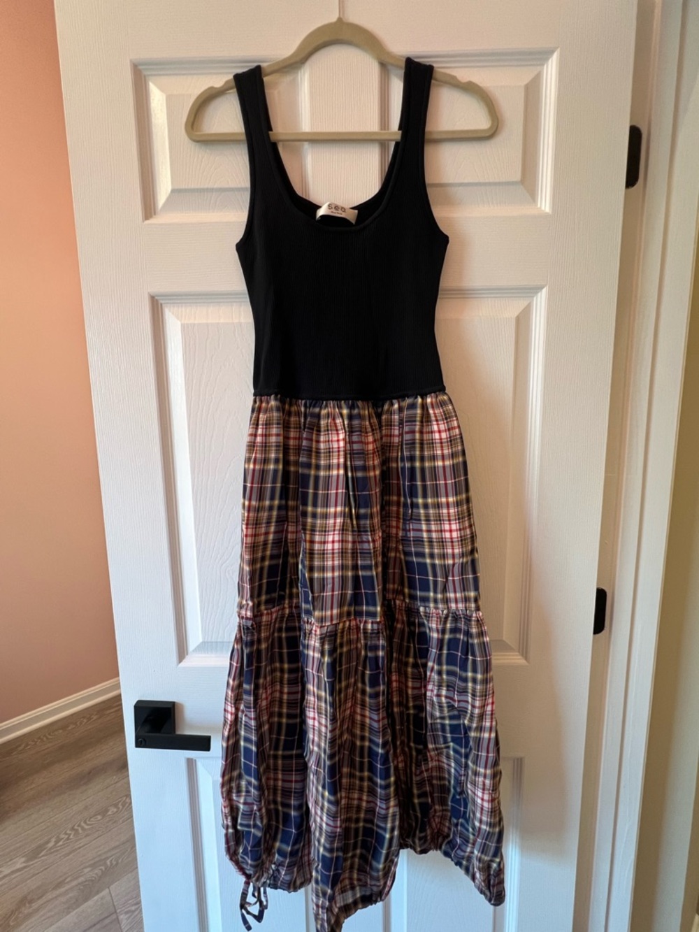 Sea NY Women’s Plaid Dress, Size 4/S, Multi Color- sample
